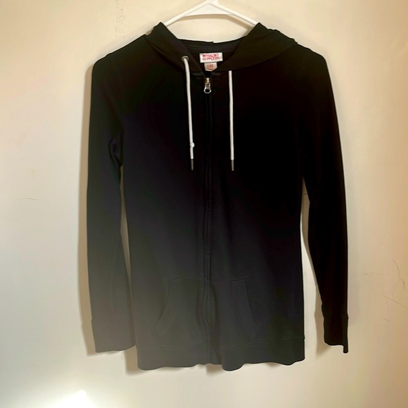 ✨🆕BNWOT Mossimo Supply Co. Plain Black Zipup Hoodie Sz XS. 🖤✨ - Picture 1 of 4